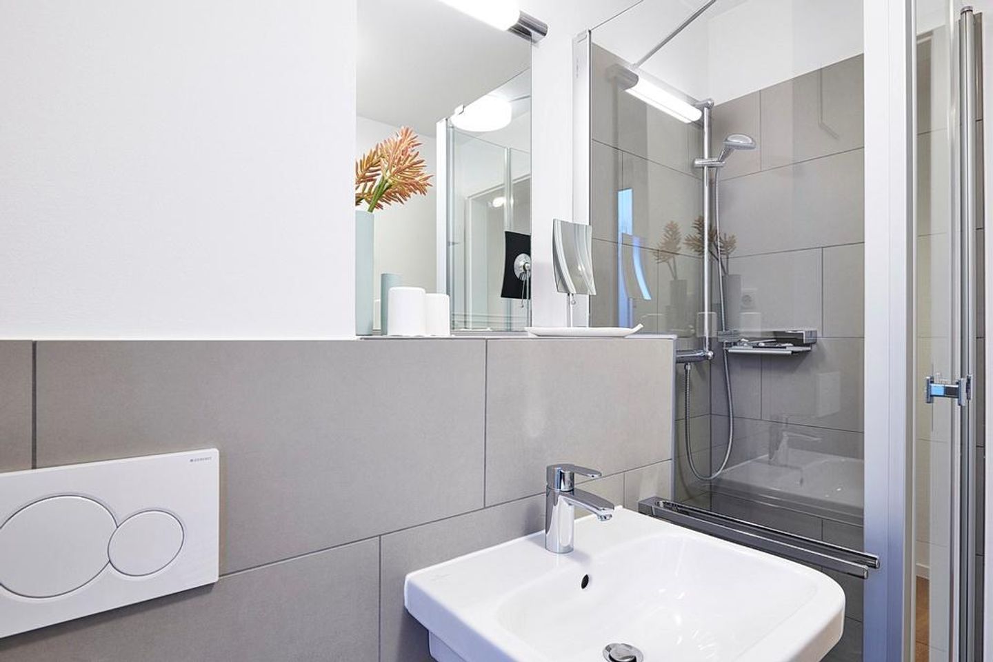 Deichhäuser Anna Küste Deichhäuser Anna Küste 3-30 Bensersiel - Badezimmer mit Dusche