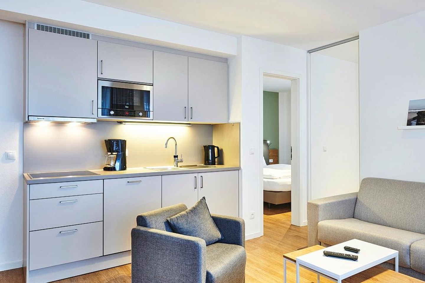 Deichhäuser Anna Küste Deichhäuser Anna Küste 4-23 Bensersiel - Küche mit Küchenzeile