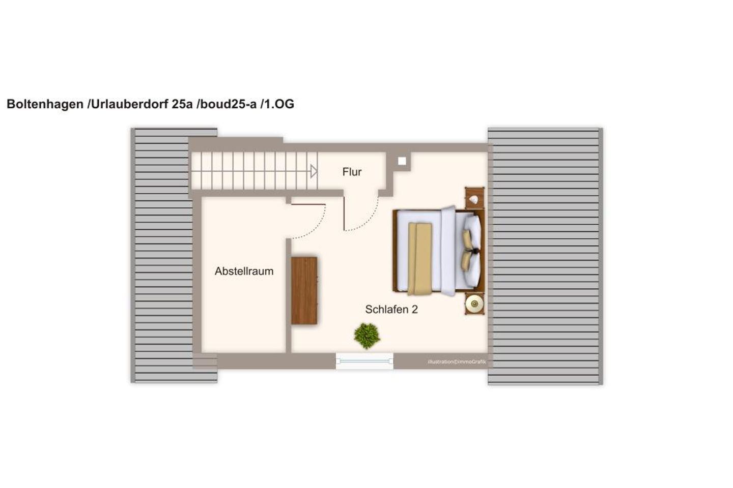 Urlauberdorf Urlauberdorf 25a  Boltenhagen - Grundriss (Angaben ohne Gewähr)