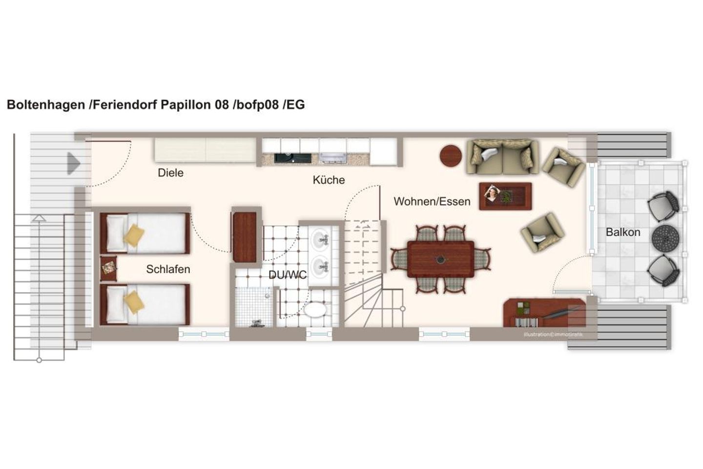 Feriendorf Papillon Feriendorf Papillon 08 Boltenhagen - Grundriss