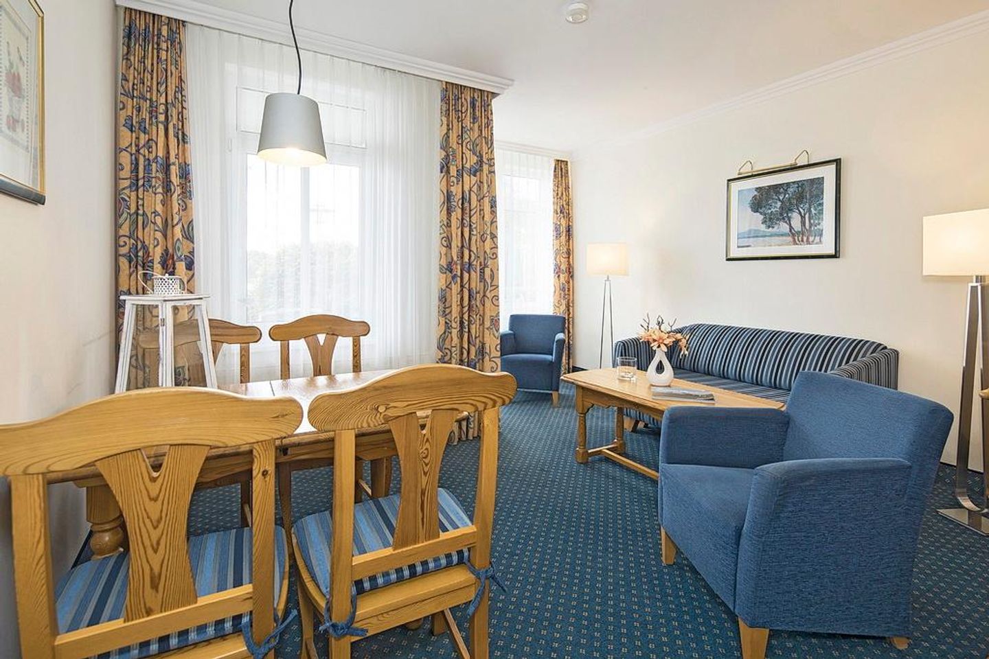 Seehof Seehof 201 Usedom - Wohn-Essbereich mit Couch