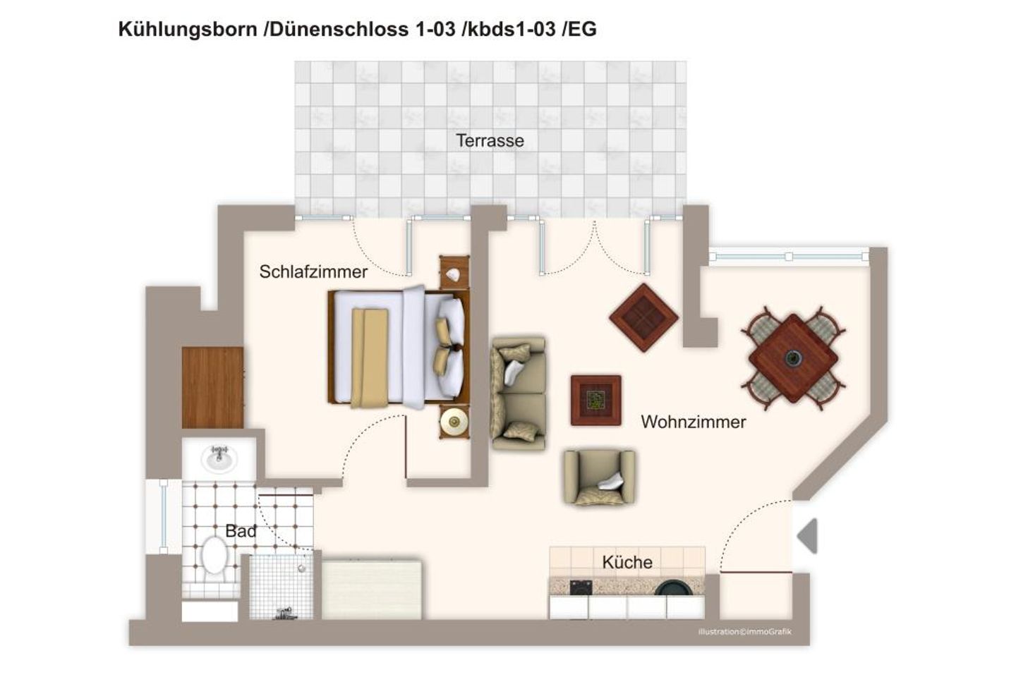 Dünenschloss Dünenschloss 1-03 Kühlungsborn - Grundriss