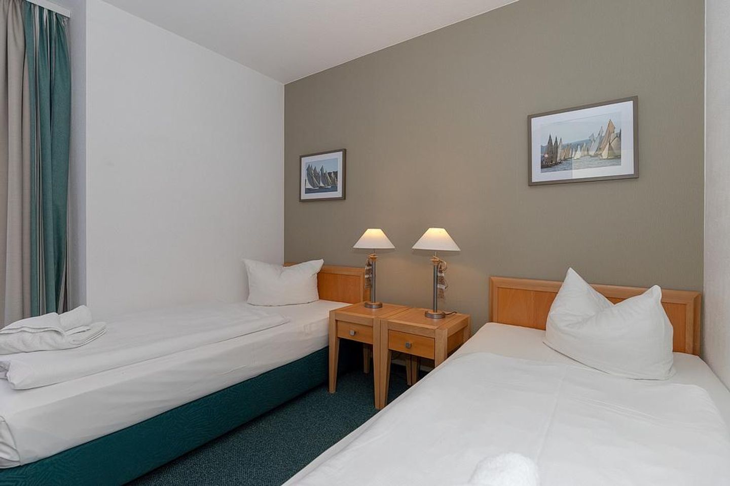 Inselstrand Inselstrand 119 Usedom - Schlafzimmer mit zwei Einzelbetten