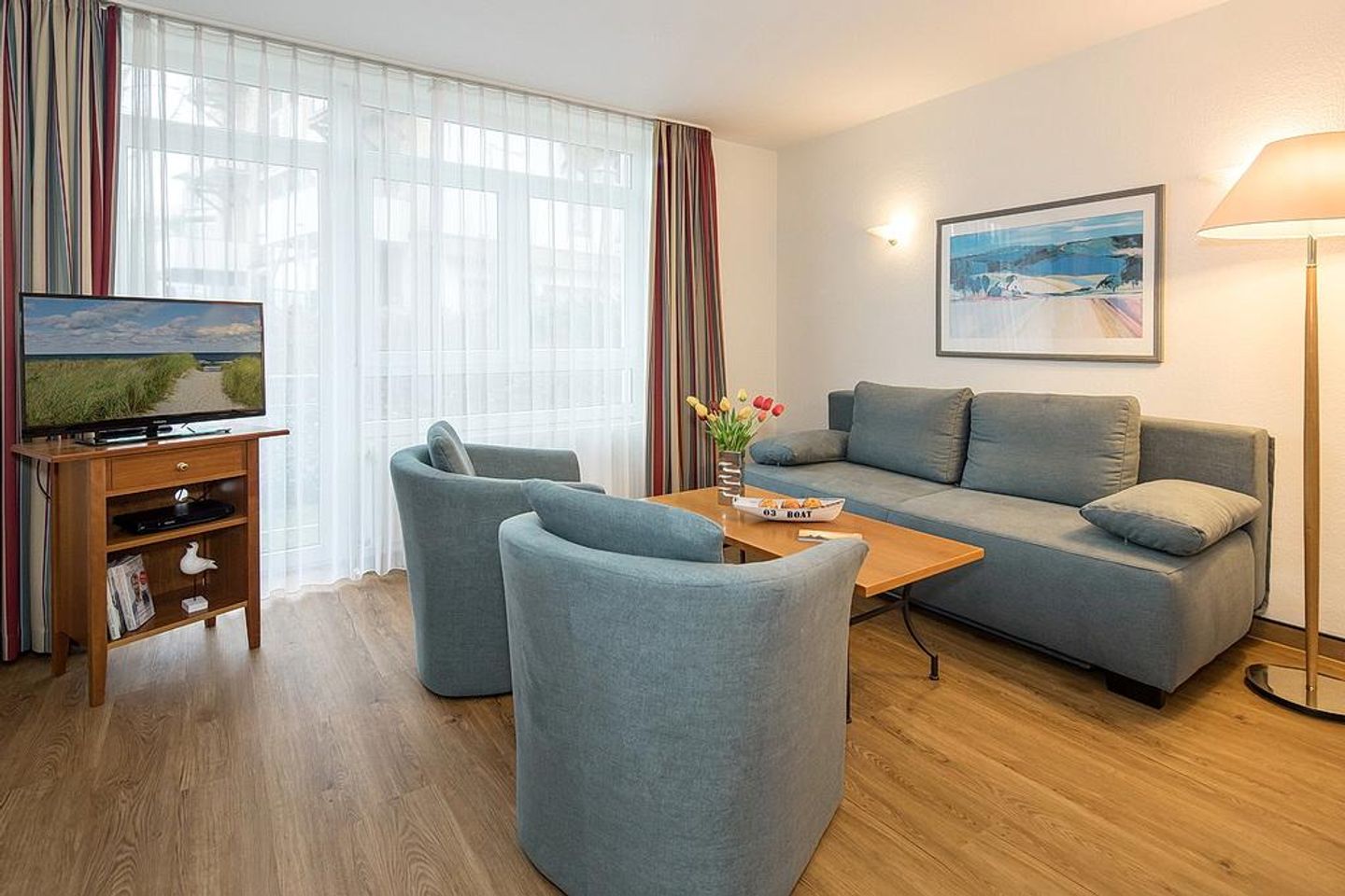 Strand-Park Strand-Park 303 Usedom - Wohn-Essbereich mit Couch