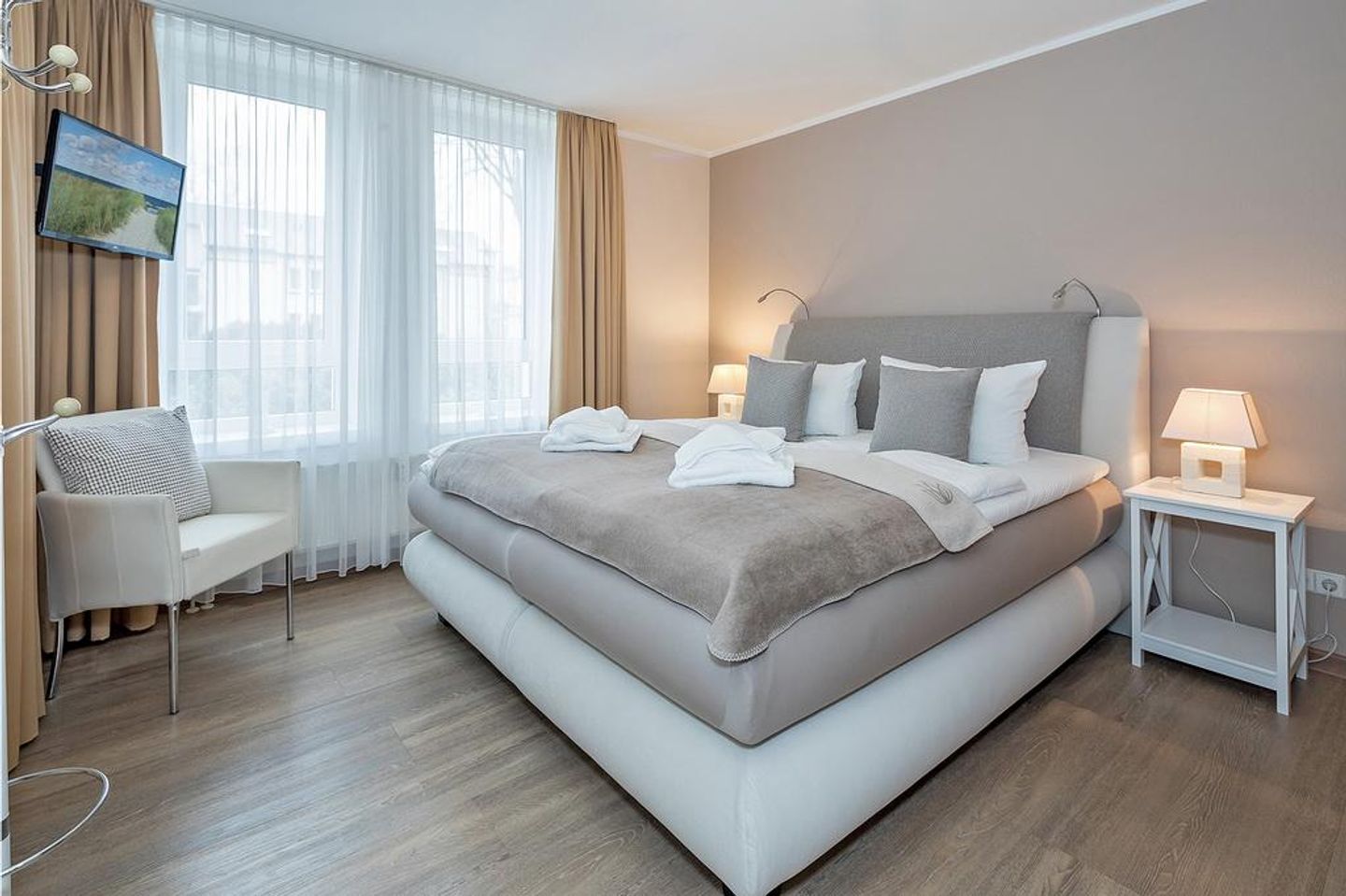 Strand-Park Strand-Park 114 Usedom - Schlafzimmer mit Doppelbett