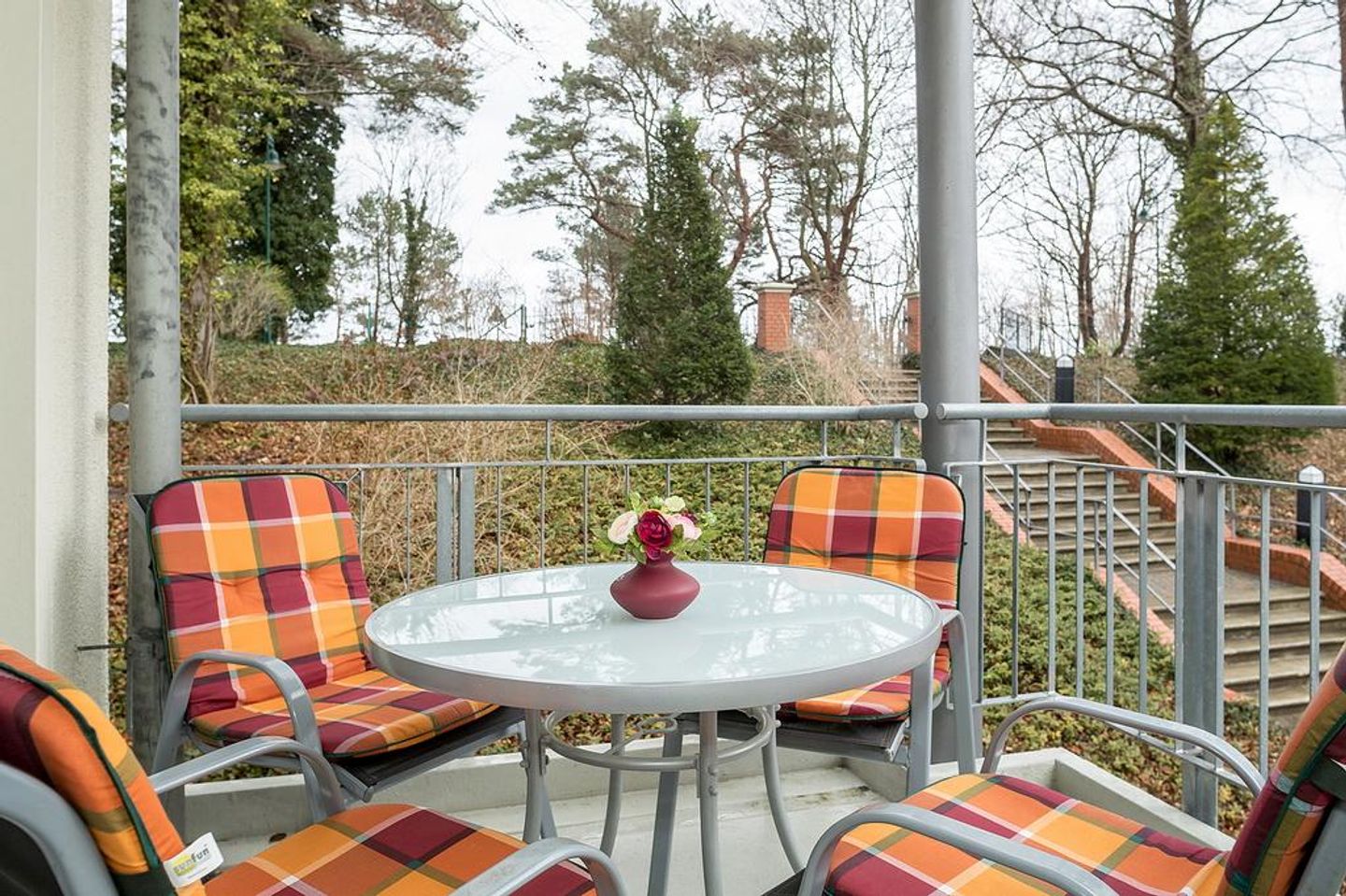 Strand-Park Strand-Park 114 Usedom - Balkon mit Gartenmöbeln