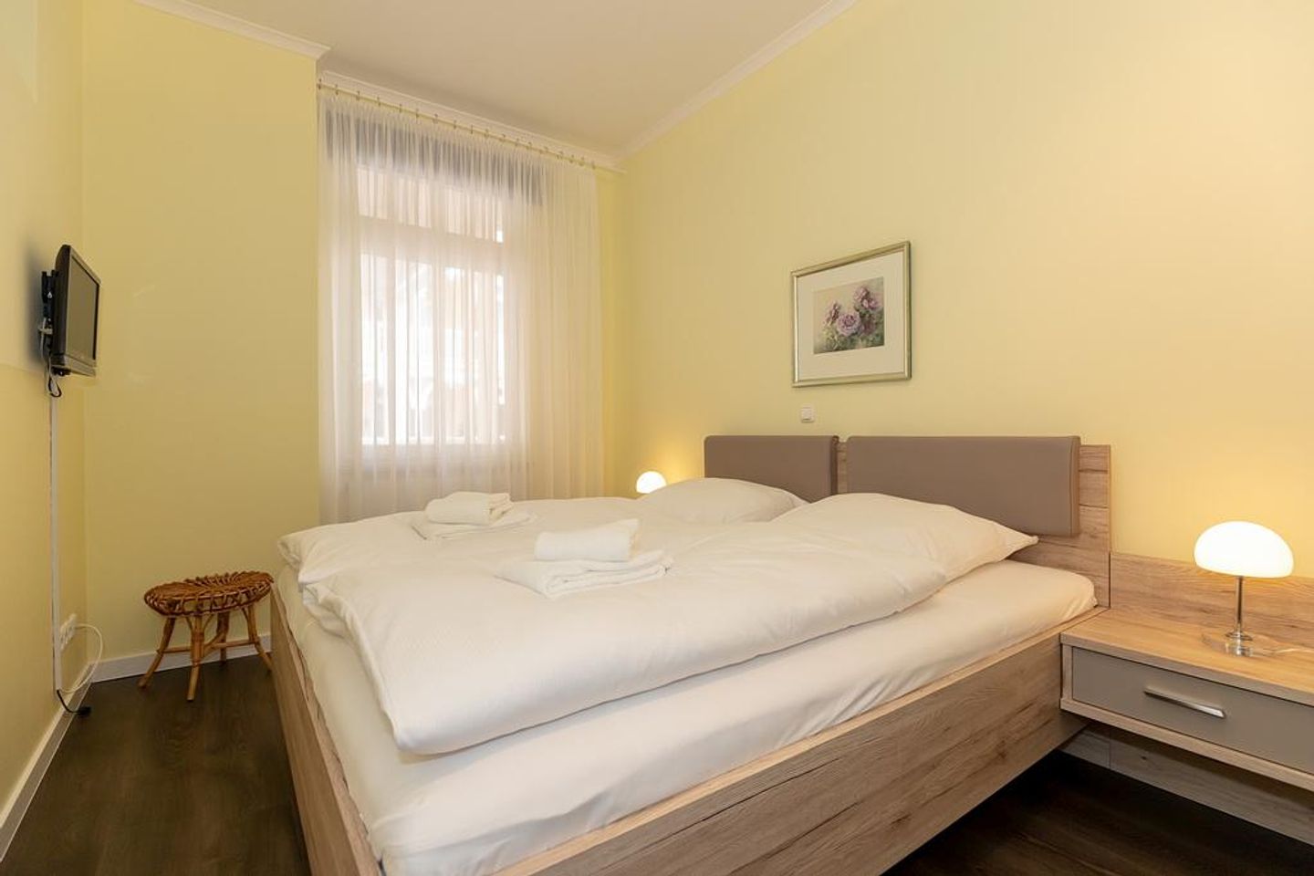 Dünenschloss Dünenschloss 1-08 Kühlungsborn - Schlafzimmer mit Doppelbett