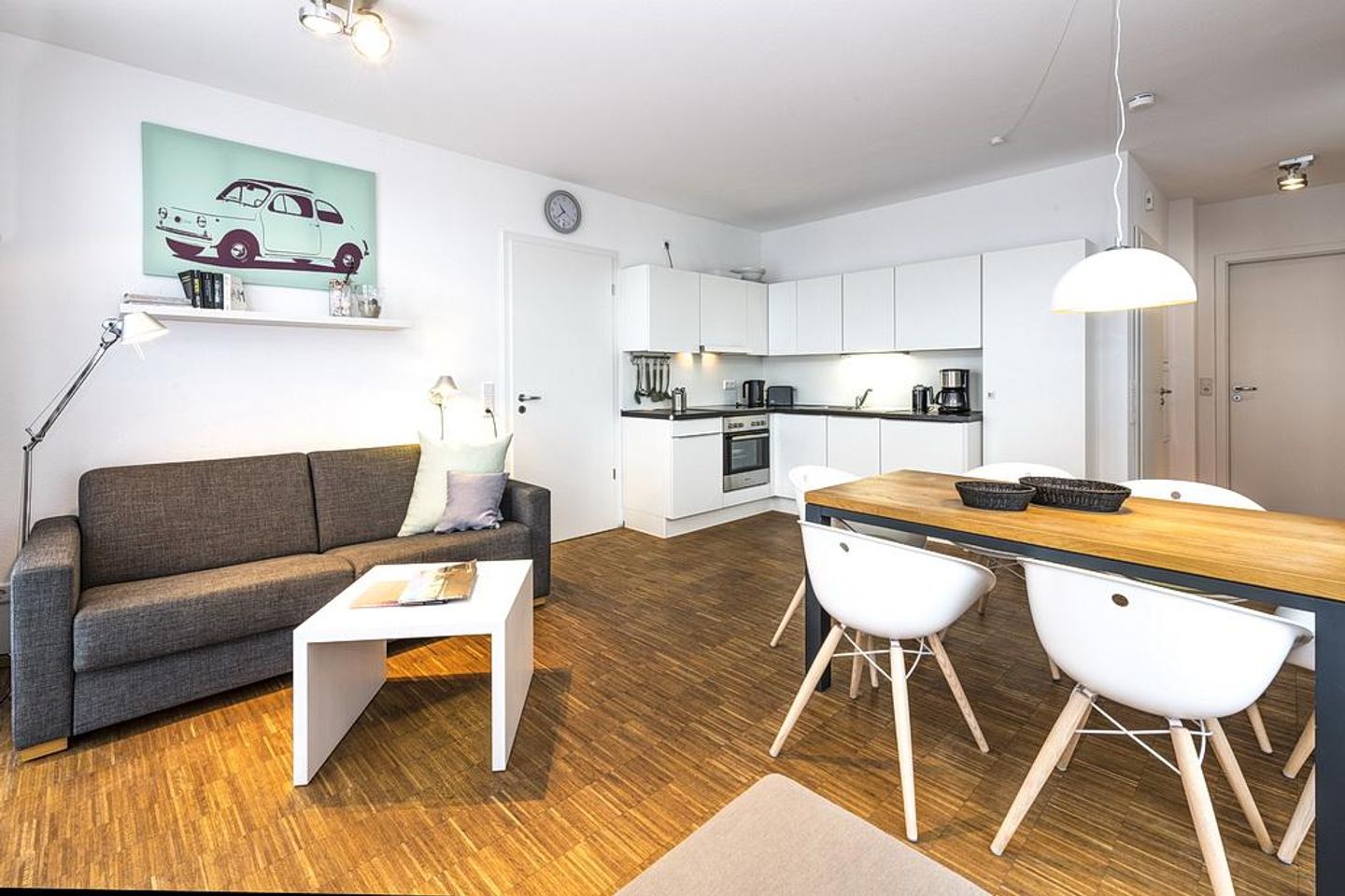 Ferienvillen Anna Düne Ferienvillen Anna Düne 1-01 Wangerooge - Wohn-Essbereich mit Küchenzeile