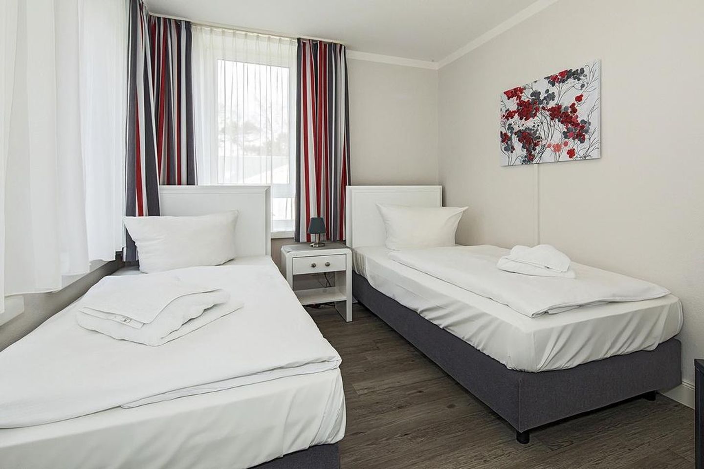 Strand-Park Strand-Park 223 Usedom - Schlafzimmer mit zwei Einzelbetten