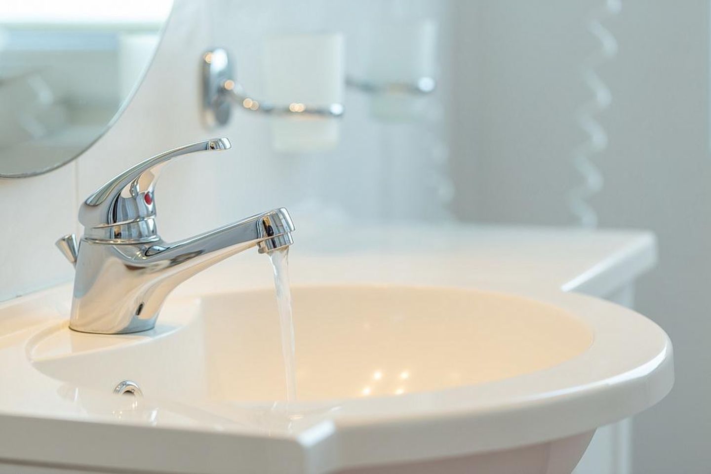 Villa Seerose Villa Seerose 08 Rügen - Badezimmer mit Waschtisch