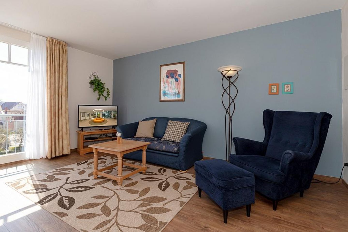 Meeresblick Meeresblick 306 Kühlungsborn - Wohn-Essbereich mit Couch