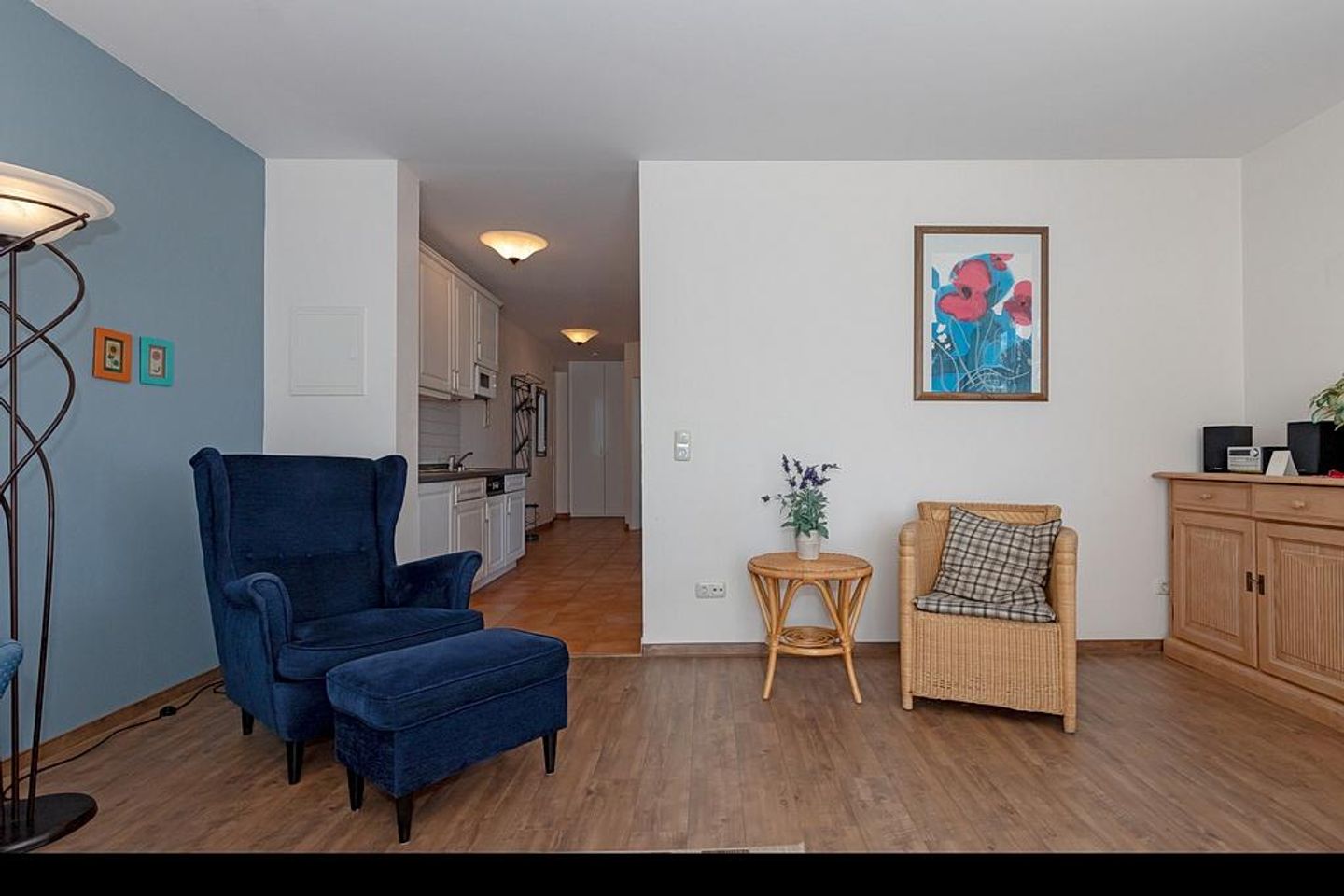 Meeresblick Meeresblick 306 Kühlungsborn - Wohn-Essbereich mit Couch