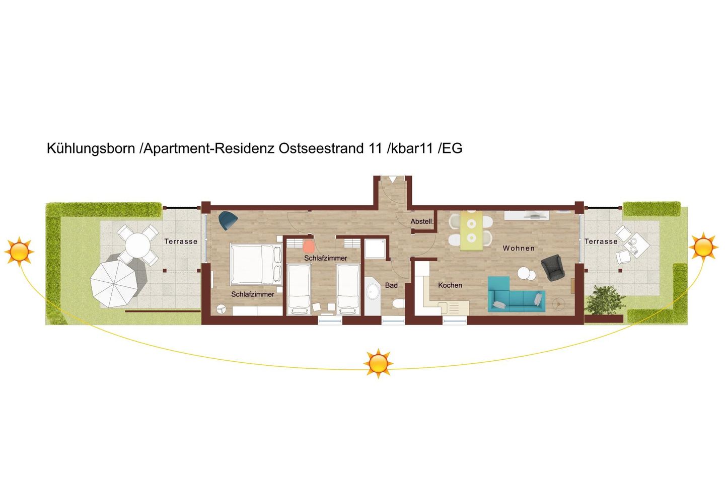 Apartment-Residenz Ostseestrand Apartment-Residenz Ostseestrand 11 Kühlungsborn - Grundriss