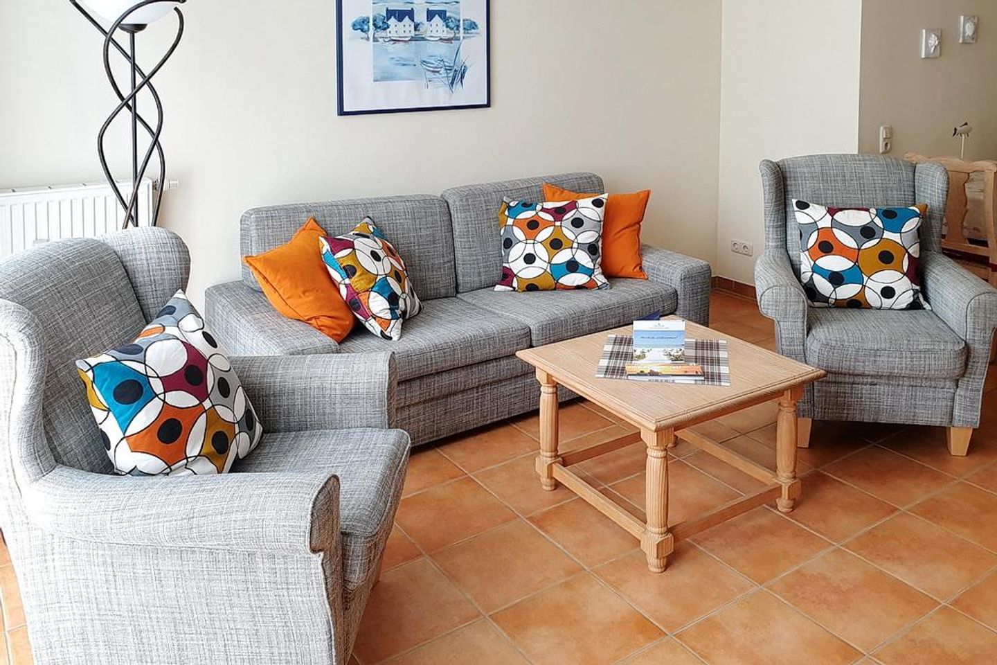 Meeresblick Meeresblick 017 Kühlungsborn - Wohn-Essbereich mit Couch