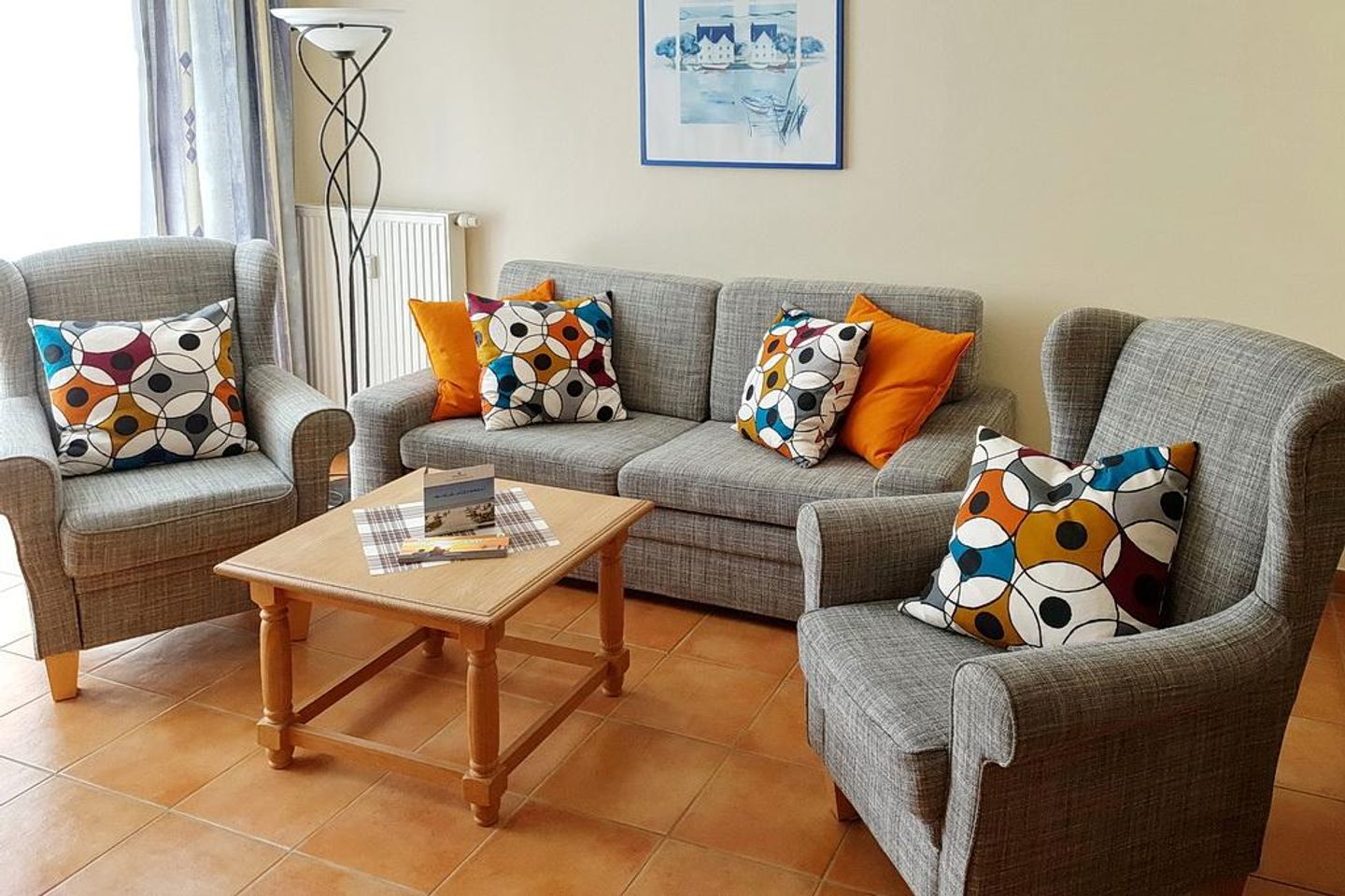 Meeresblick Meeresblick 017 Kühlungsborn - Wohn-Essbereich mit Couch