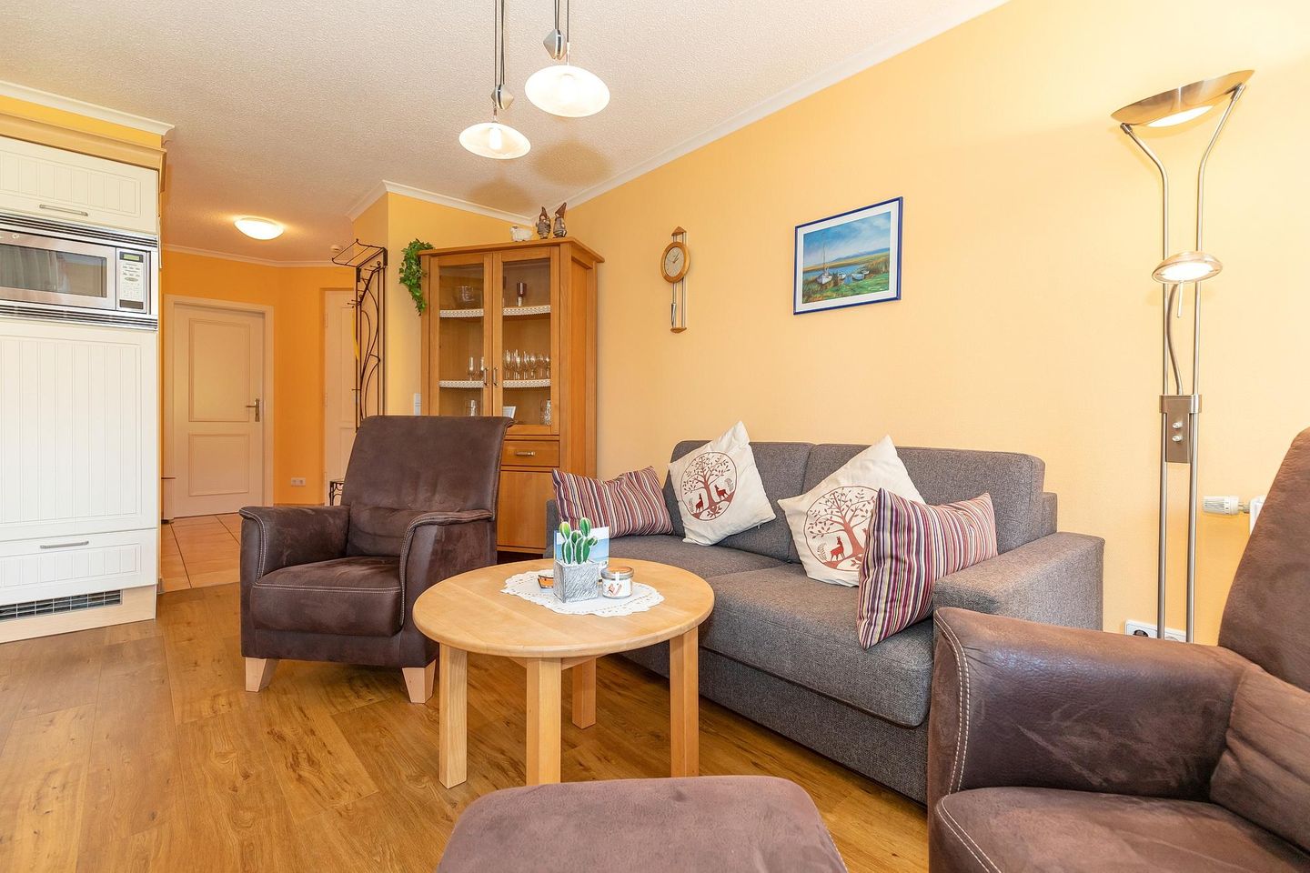 Apartmenthaus Atlantik Apartmenthaus Atlantik 205 Kühlungsborn - Wohn-Essbereich mit Couch