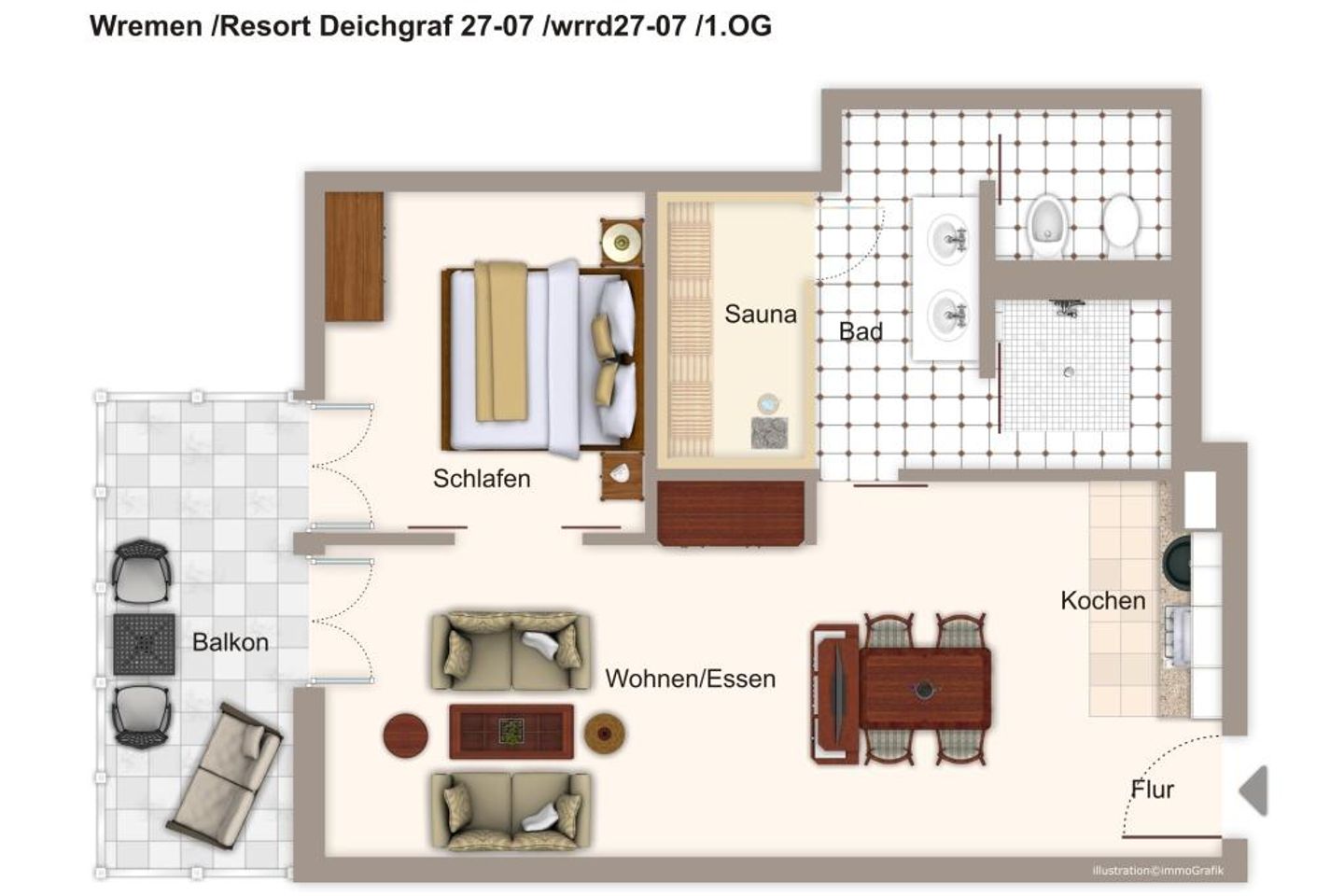 Resort Deichgraf Resort Deichgraf 27-07 Wremen - Grundriss