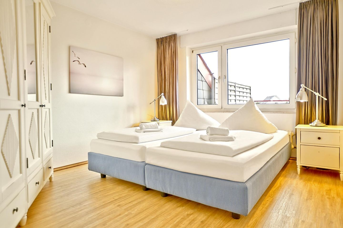 Oberlin Oberlin 15-1-2 Borkum - Schlafzimmer mit zwei Einzelbetten