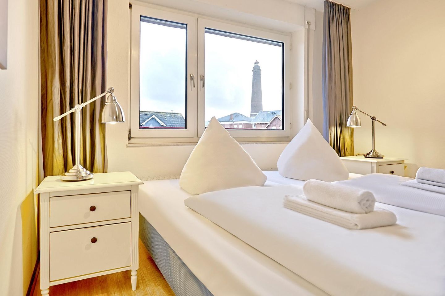 Oberlin Oberlin 15-1-2 Borkum - Schlafzimmer mit zwei Einzelbetten