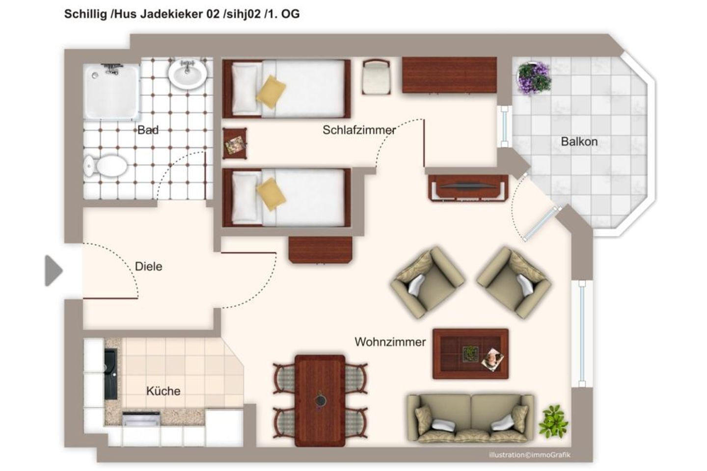 Hus Jadekieker Hus Jadekieker 02 Schillig - Grundriss