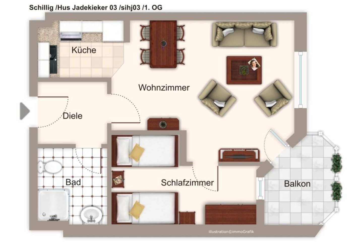 Hus Jadekieker Hus Jadekieker 03 Schillig - Grundriss