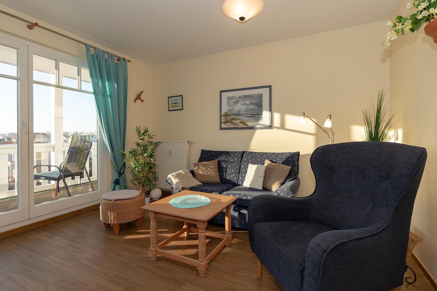 Meeresblick Meeresblick 307 Kühlungsborn - Wohn-Essbereich mit Couch