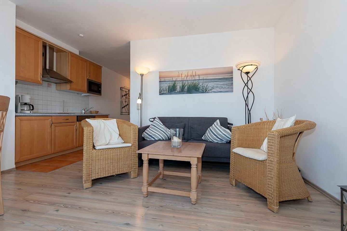 Meeresblick Meeresblick 419 Kühlungsborn - Wohn-Essbereich mit Couch