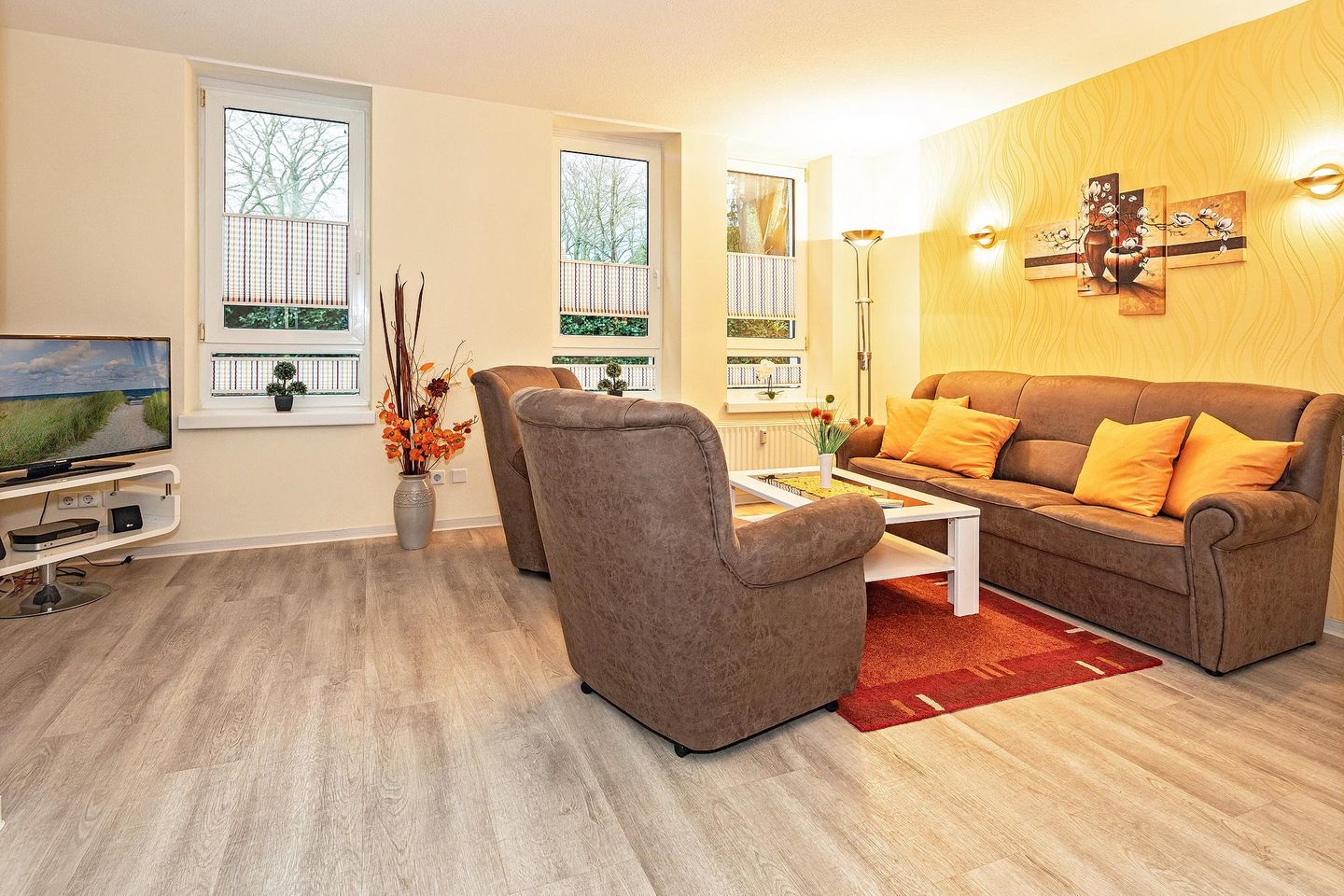 Strand-Park Strand-Park 102 Usedom - Wohn-Essbereich mit Couch