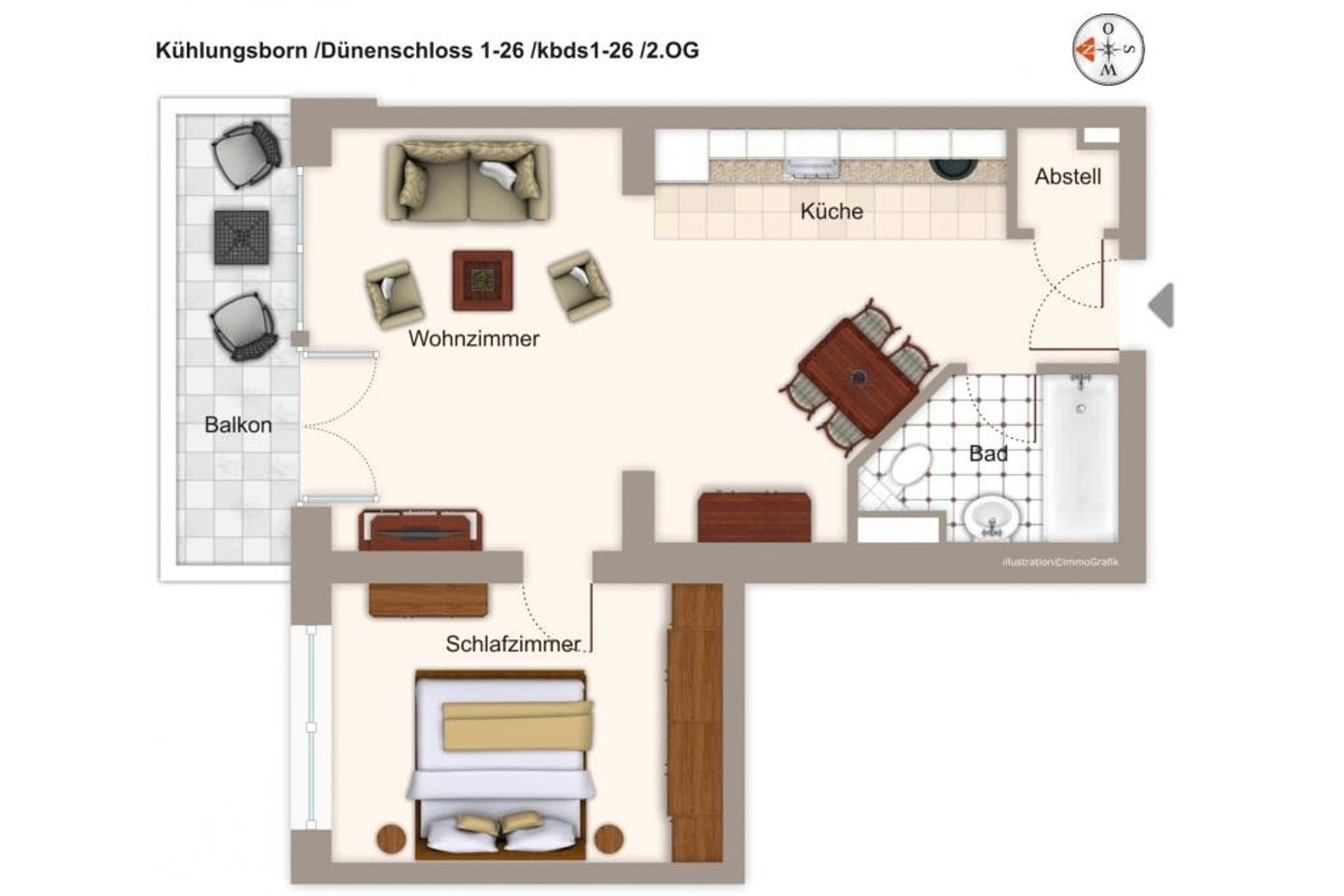Dünenschloss Dünenschloss 1-26 Kühlungsborn - Grundriss