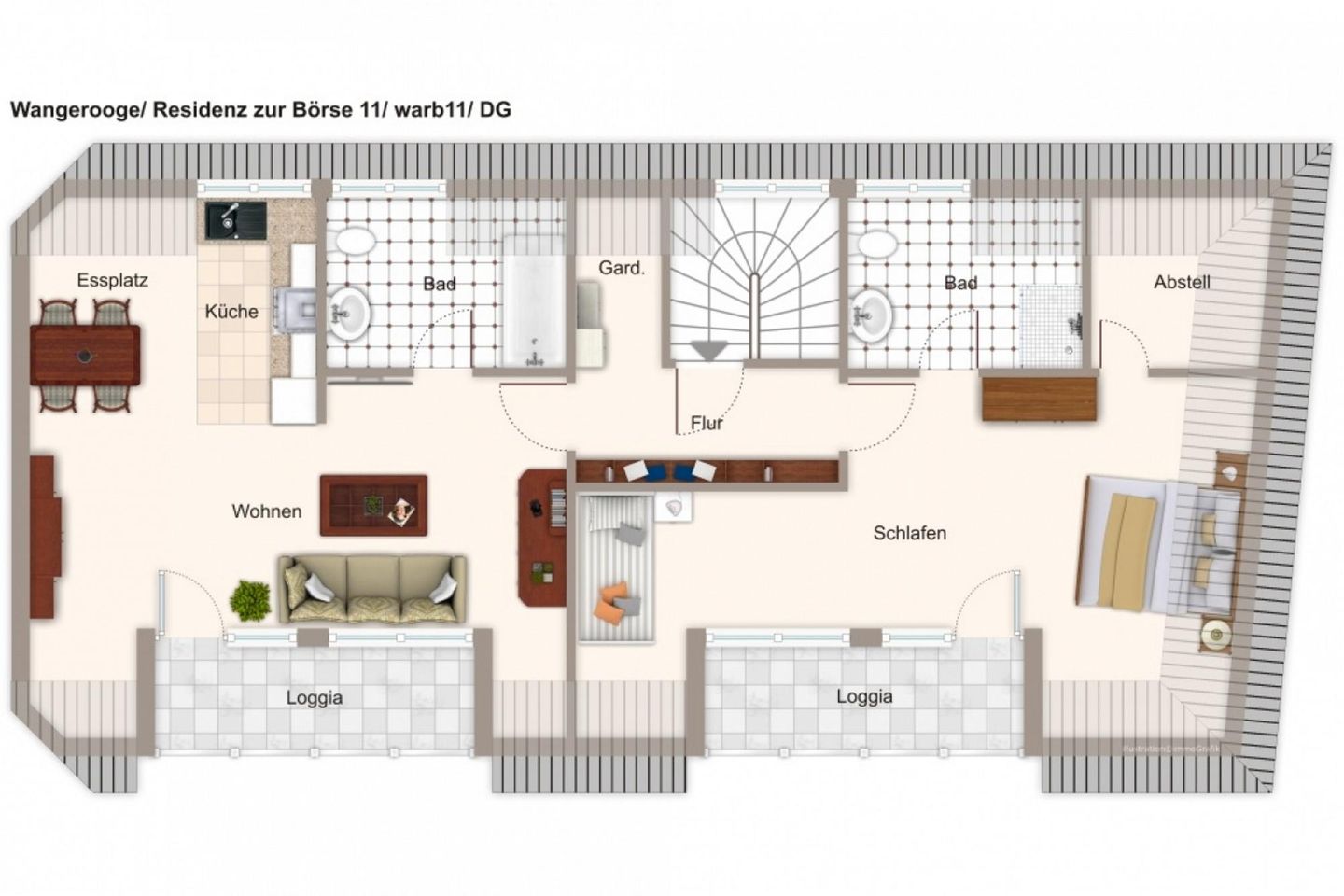 Residenz zur Börse Residenz zur Börse 11 Wangerooge - Grundriss