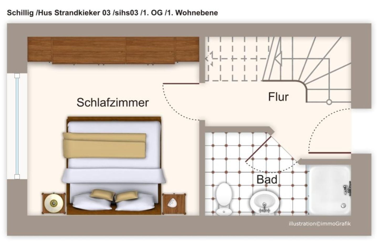 Hus Strandkieker Hus Strandkieker 03 Schillig - Grundriss