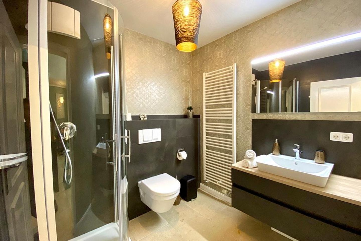 Dünenschloss Dünenschloss 2-16 Kühlungsborn - Badezimmer mit Dusche