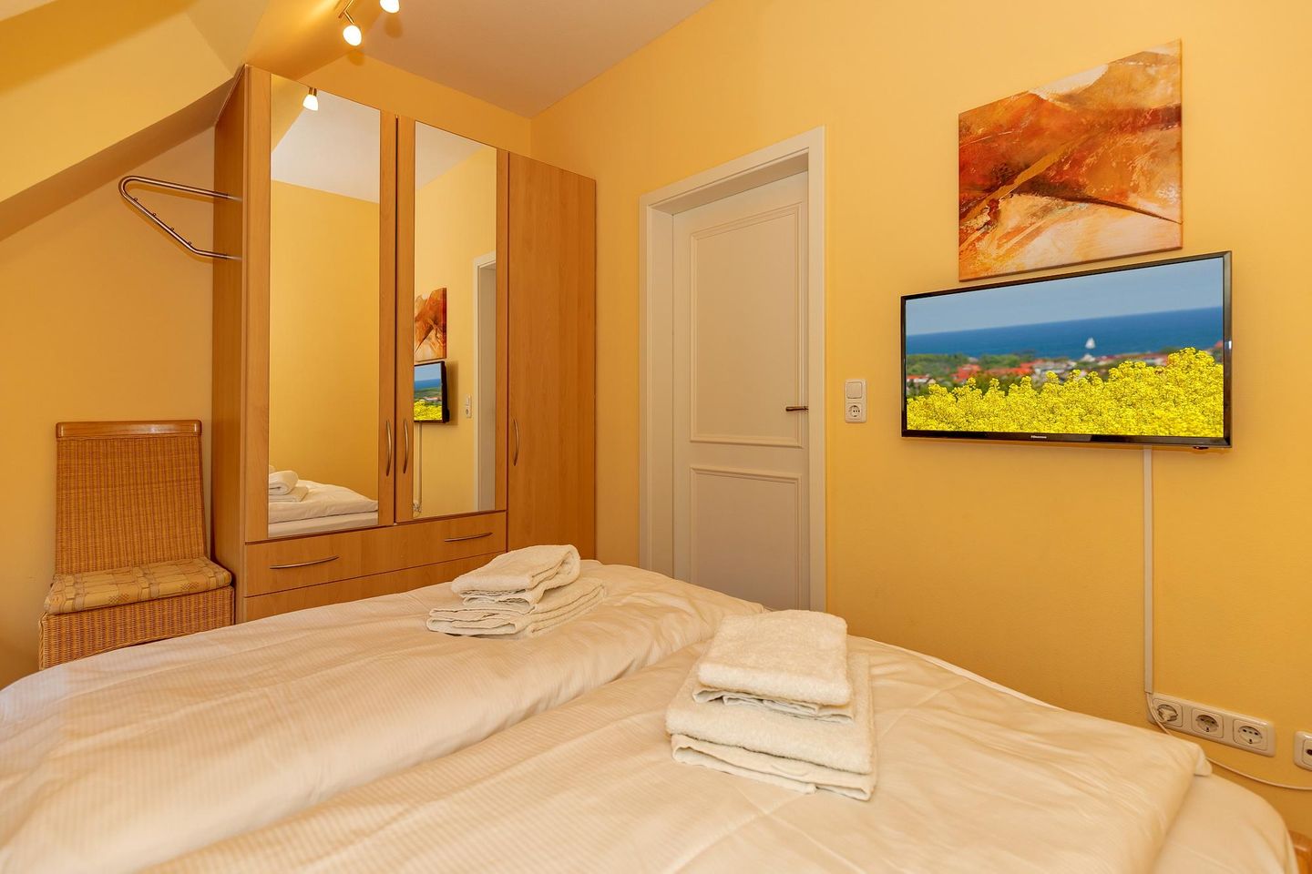 Dünenschloss Dünenschloss 2-25 Kühlungsborn - Schlafzimmer mit Doppelbett