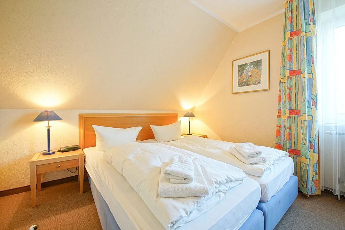 Hus Inselkieker Hus Inselkieker 219  Schillig - Schlafzimmer mit Doppelbett