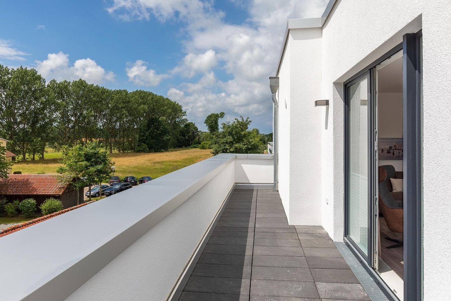 Aparthotel Ostseeallee Aparthotel Ostseeallee 4-37 Boltenhagen - Dachterrasse mit Zugang zum Wohn-/Essbereich