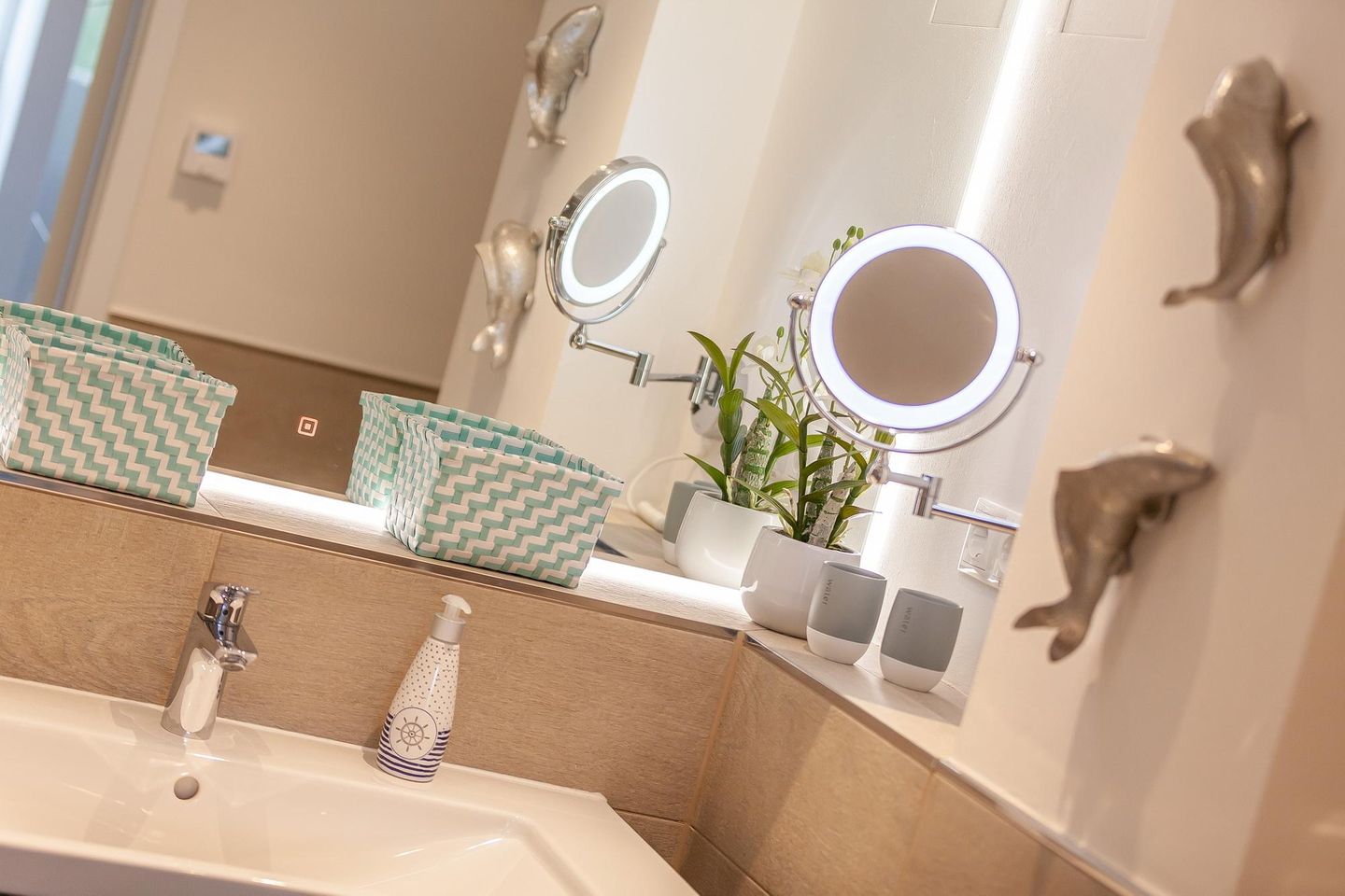 Haus Stubnitz Binz-Prora Haus Stubnitz "Meerzeit" 2.4 Rügen - Badezimmer mit Dusche