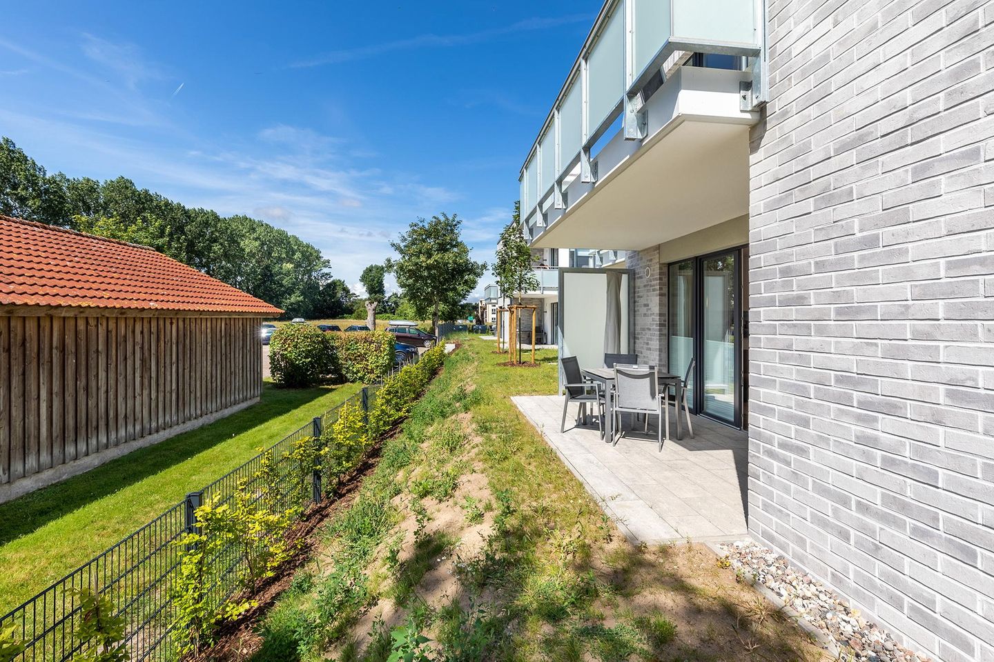 Aparthotel Ostseeallee Aparthotel Ostseeallee 4-30 Boltenhagen - Terrasse in Süd-West Lage