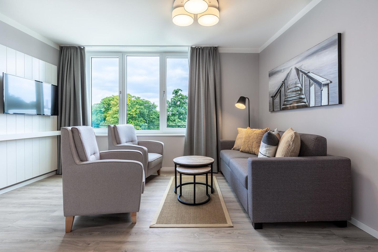 Godewindpark Travemünde Godewindpark Travemünde 2-18 Travemünde - Wohn-Essbereich mit Doppelschlafcouch