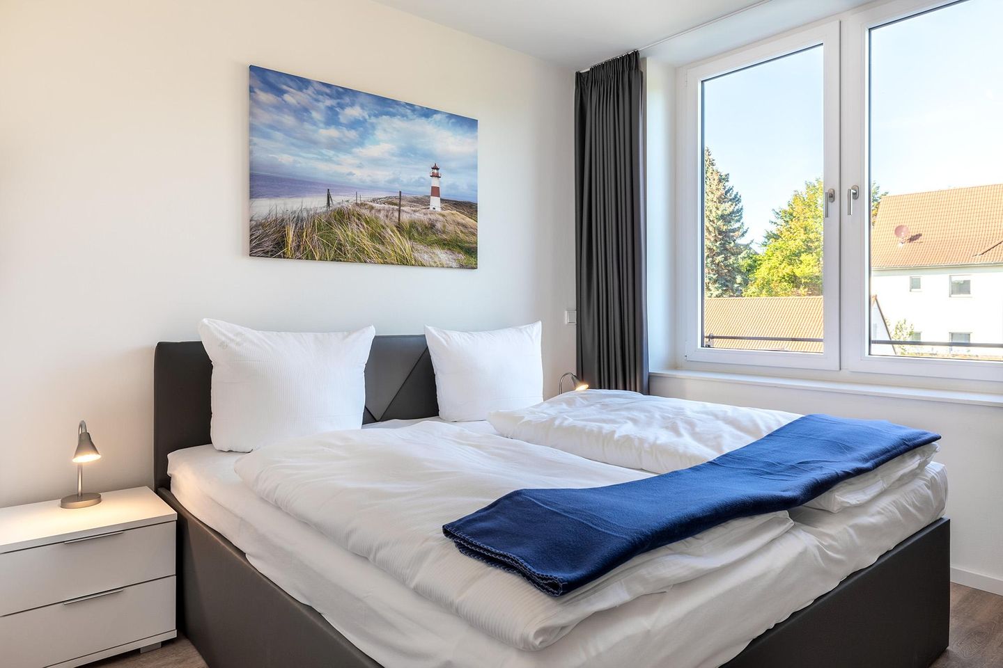 Godewindpark Travemünde Godewindpark Travemünde 2-02 Travemünde - Schlafzimmer "1" mit Boxspringbett