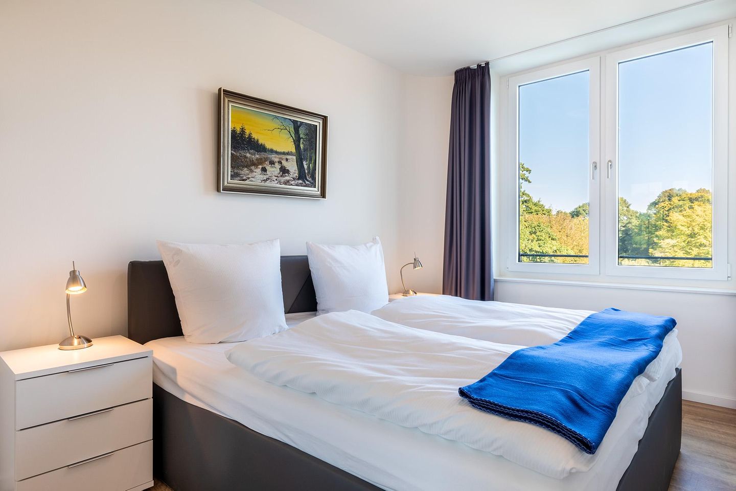 Godewindpark Travemünde Godewindpark Travemünde 2-02 Travemünde - Schlafzimmer "2" mit Boxspringbett