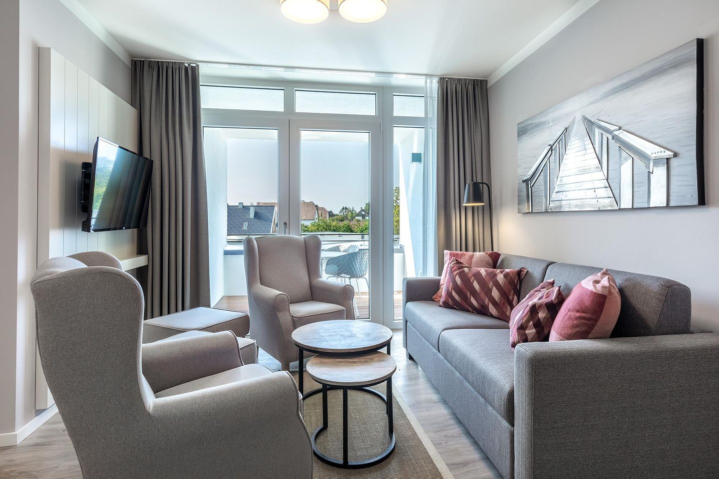 Godewindpark Travemünde Godewindpark Travemünde 2-17 Travemünde - Wohn-Essbereich mit Zugang zur Loggia