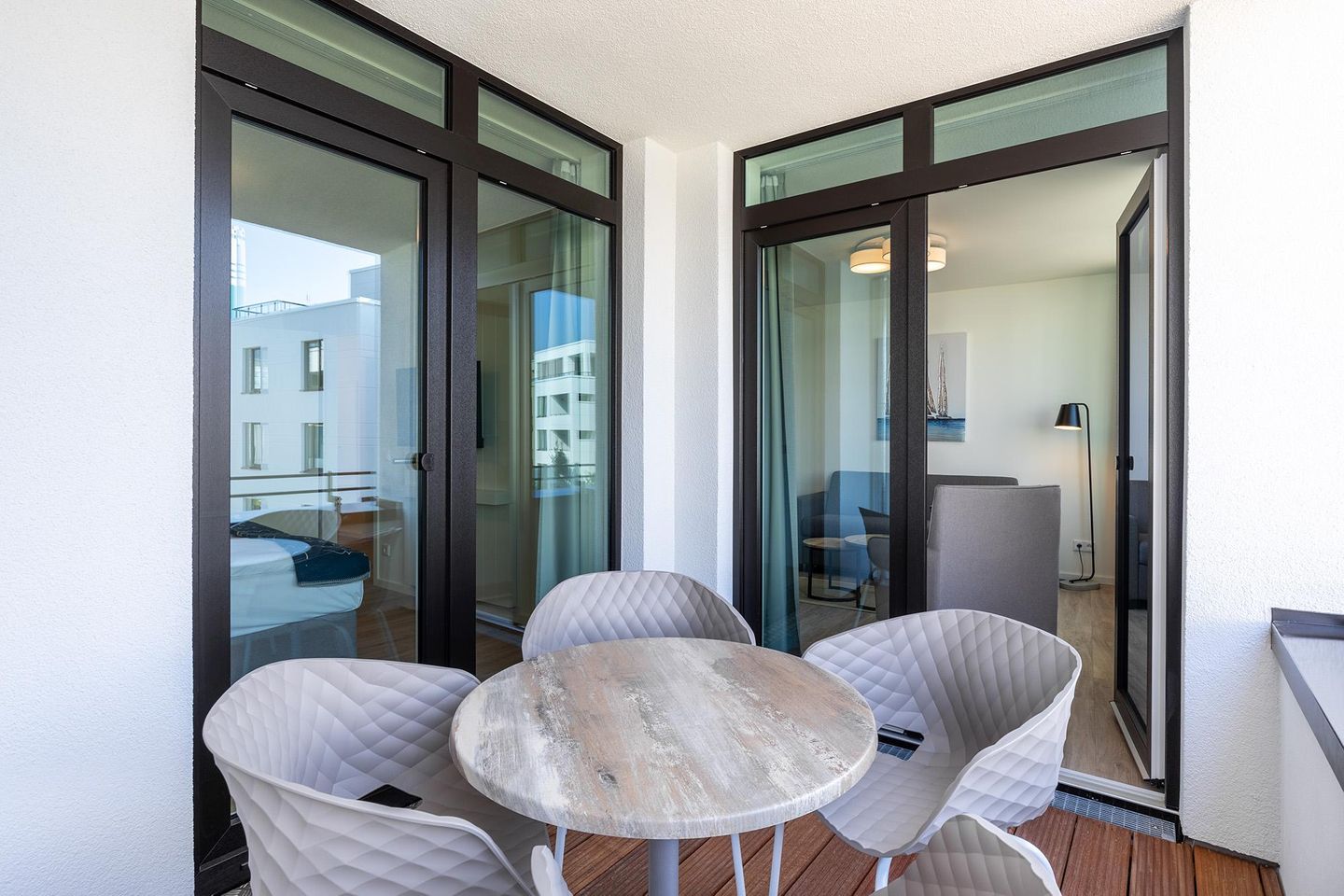 Godewindpark Travemünde Godewindpark Travemünde 2-07 Travemünde - Loggia mit Zugang zum Wohnbereich und Schlafzimmer