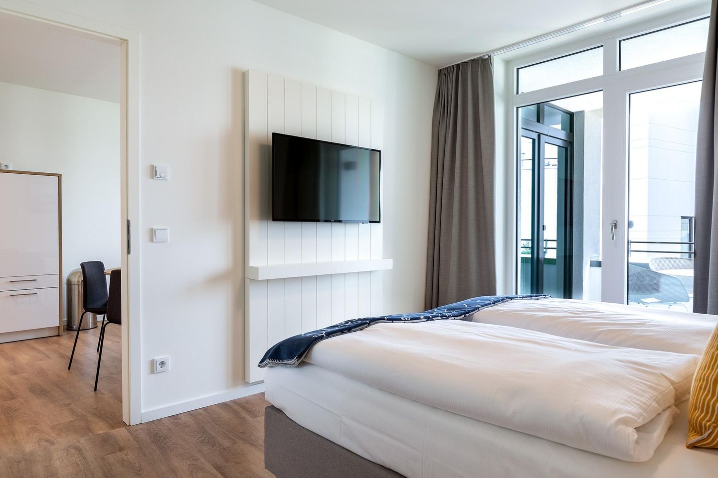 Godewindpark Travemünde Godewindpark Travemünde 2-09 Travemünde - Schlafzimmer mit TV