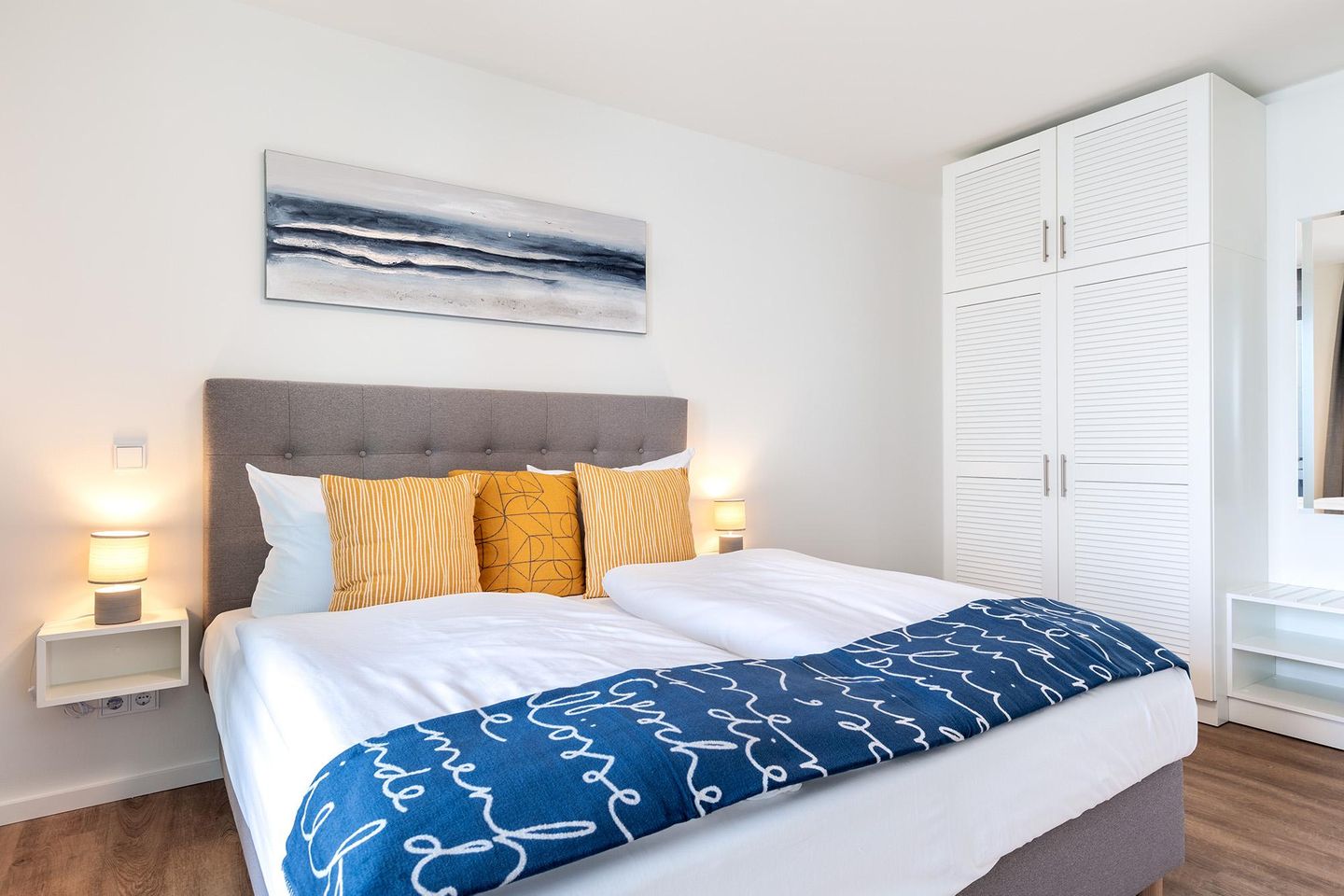 Godewindpark Travemünde Godewindpark Travemünde 2-09 Travemünde - Schlafzimmer mit Boxspringbett