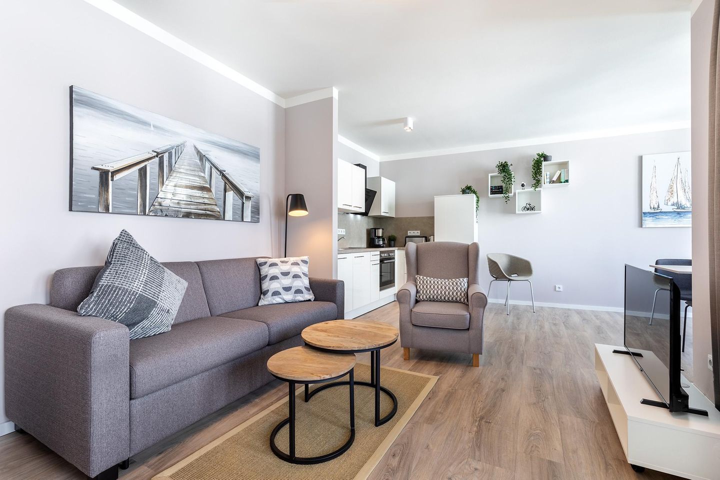 Godewindpark Travemünde Godewindpark Travemünde 3-01 Travemünde - Wohn-Essbereich mit Doppelschlafcouch