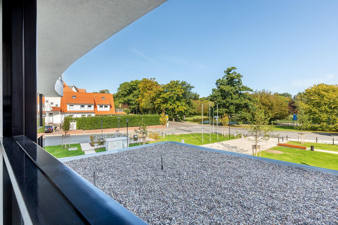 Godewindpark Travemünde Godewindpark Travemünde 1-04 Travemünde - Überdachte Loggia mit Blick zum Godewindpark