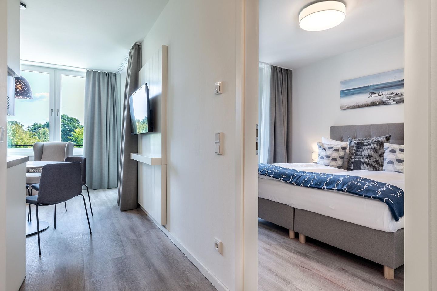 Godewindpark Travemünde Godewindpark Travemünde 2-04 Travemünde - Flur mit Blick zum Schlafzimmer