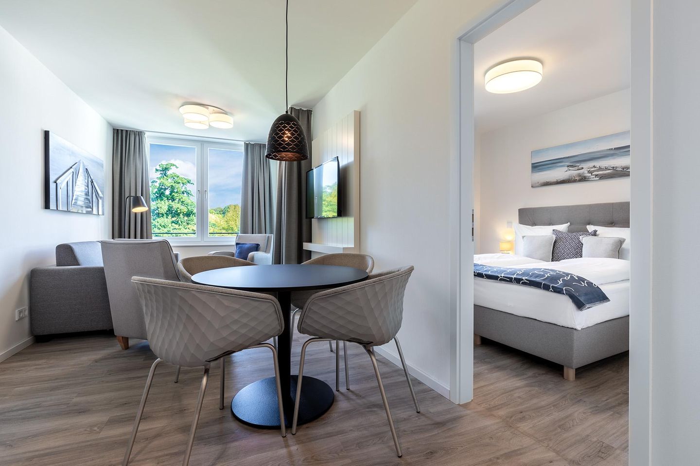 Godewindpark Travemünde Godewindpark Travemünde 2-16 Travemünde - Wohn-Essbereich mit Zugang zum Schlafzimmer