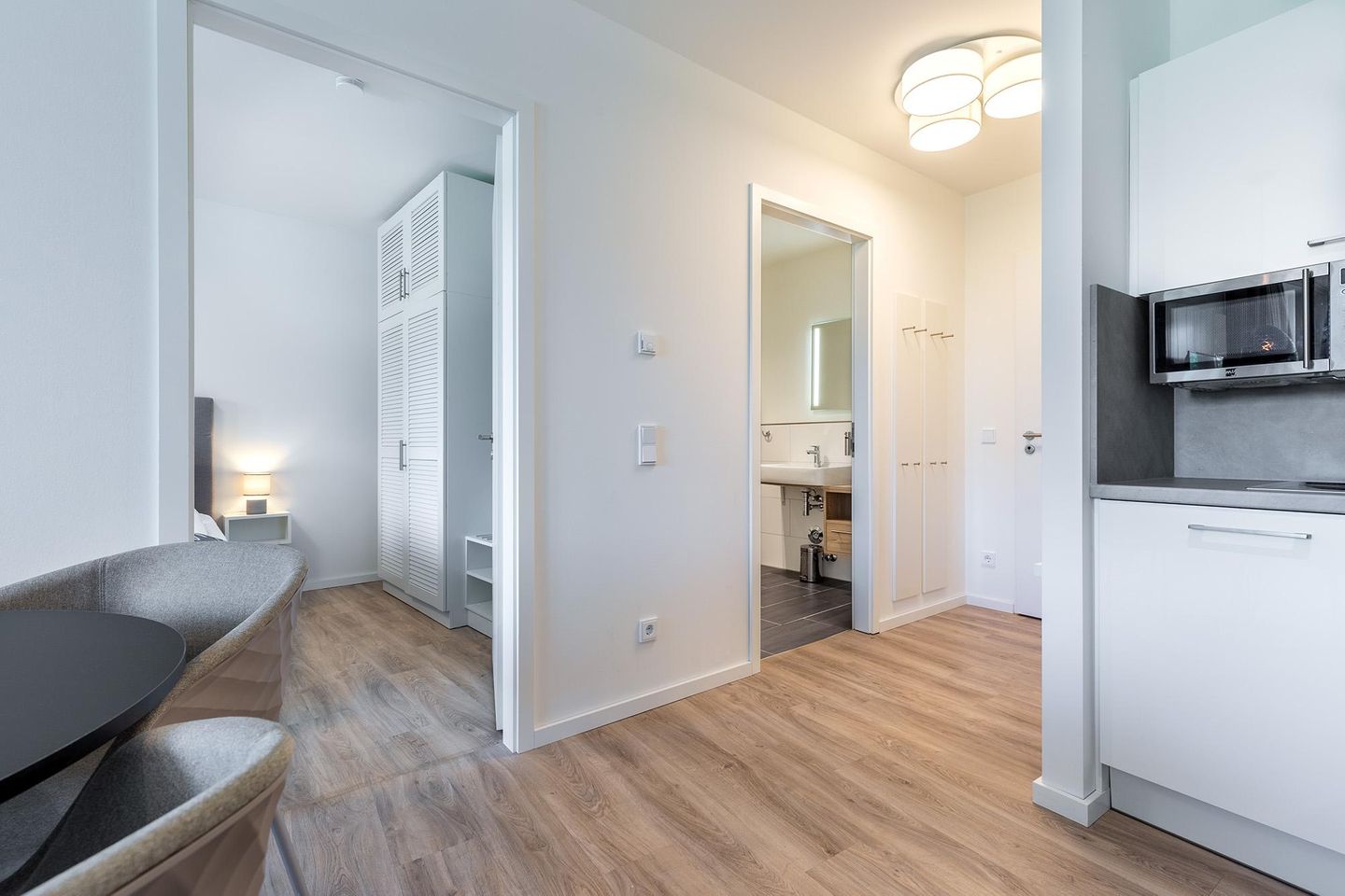 Godewindpark Travemünde Godewindpark Travemünde 2-16 Travemünde - Wohn-Essbereich mit Zugang zum Schlaf- und Badezimmer