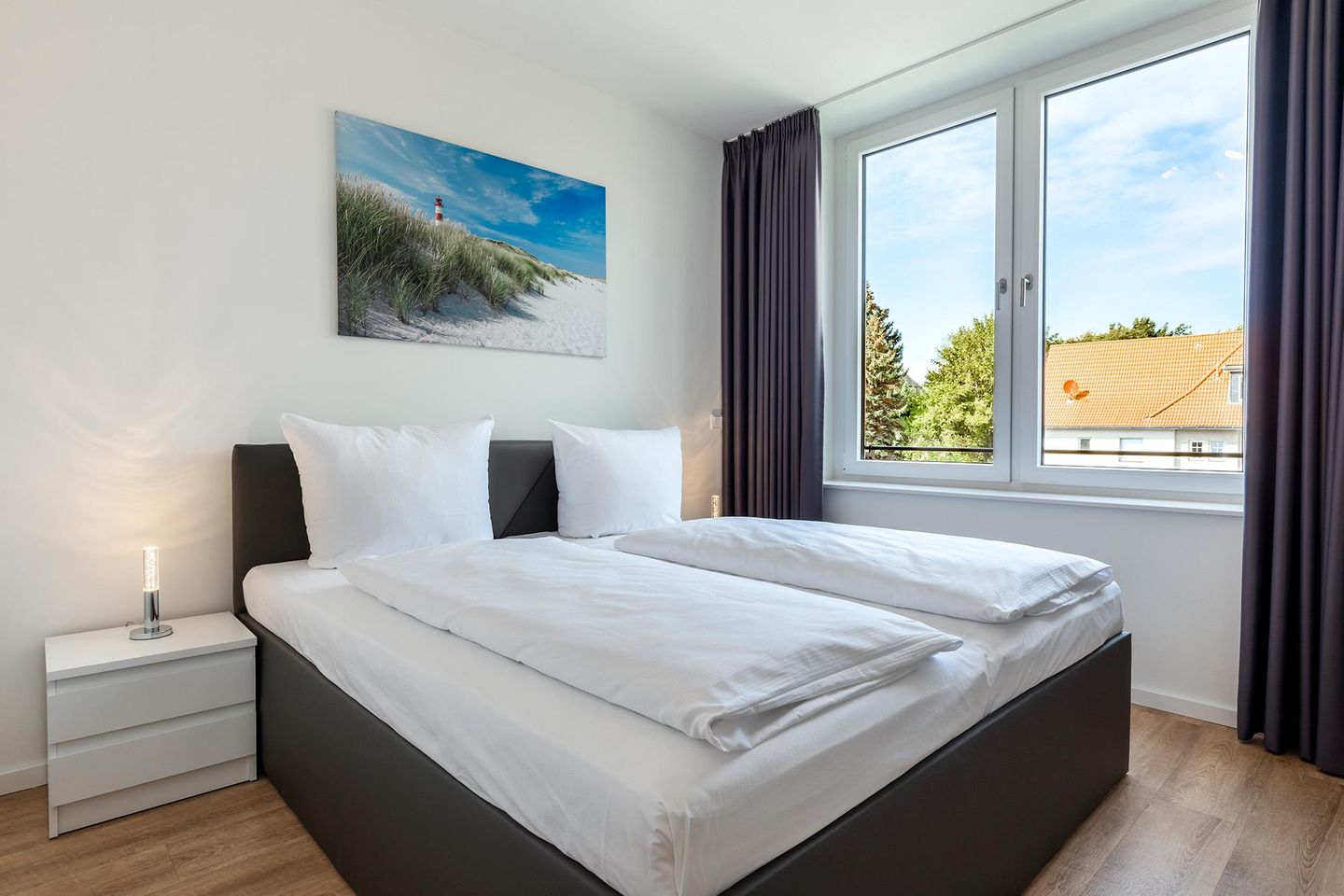 Godewindpark Travemünde Godewindpark Travemünde 3-02 Travemünde - Schlafzimmer "1" mit Boxspringbett